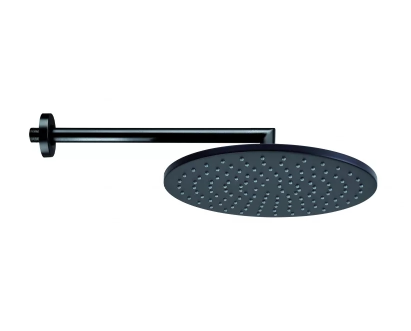 Настенный верхний душ Bossini Cosmo H70596I.073 1 режим, черный матовый  