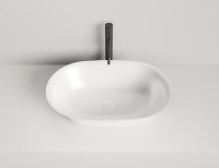 Раковина накладная MONA  покраска по RAL полностью 600х390х165 S-Sense Глянцевое