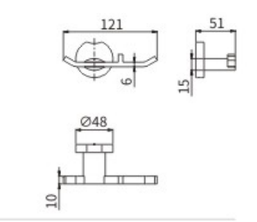Крючок тройной 53901 B