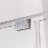 Боковая панель Veconi Premium Alassio SP CH, 800x2000, хром, стекло прозрачное осветленное