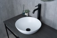 Раковина Gid 9081wm 51244 накладная белая матовая 36x36x14