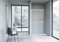 Душевая дверь Slim Soft VDS-1SS130CL, 1300, хром, стекло прозрачное