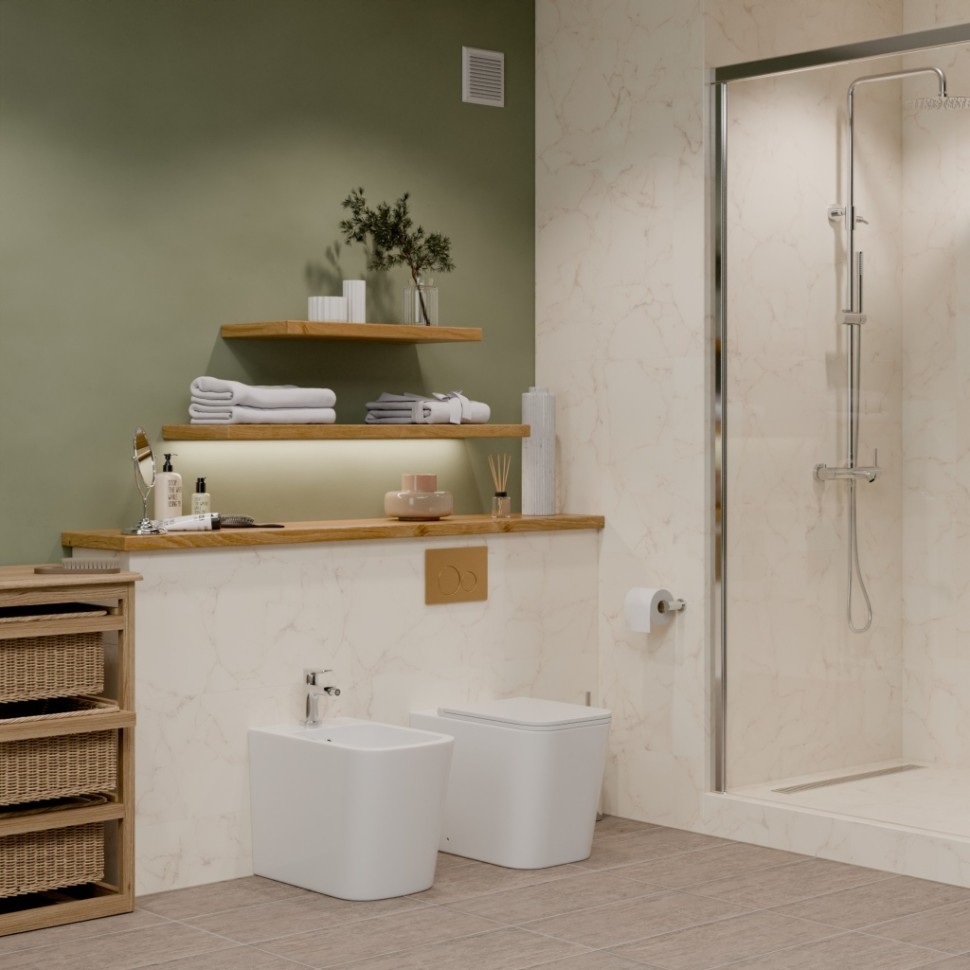 Биде IBERICA BLANCA TOLEDO BIDE глянцевый белый (IB.TLA.B32)