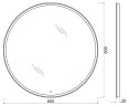Зеркало BelBagno SPC-RNG-800-LED-TCH