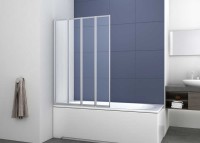 Душевая шторка на ванну VSB-31100CL, 1000*1400, хром, стекло прозрачное