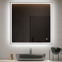Зеркало LED VLM-3VN8008 800х800 c сенсорным выключателем и диммером