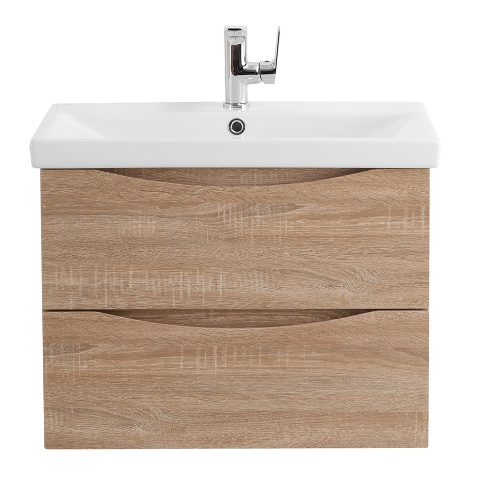 База под раковину подвесная BelBagno MARINO-CER-600-2C-SO-WO-P Rovere Bianco