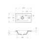 Раковина из искусственного мрамора BelBagno BB-400-PM-LVB