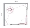 Душевой уголок BelBagno LUCE-AH-22-130/120-C-Cr