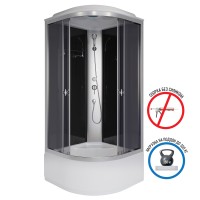 Душевая кабина Niagara Eco E100/40/TN (100х100х215) высокий поддон(40см),стекло тонированное,4 места