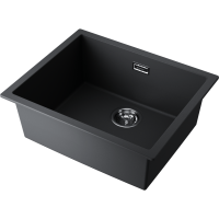 Кухонная мойка Omoikiri Yamakawa 55T-U/I-BL Tetogranit/черный
