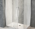 Душевой угол Veconi Rovigo RV-034R, 1100х700х1950 хром, стекло дождь