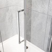 Душевой угол Veconi Rovigo RV-034R, 1100х700х1950 хром, стекло дождь