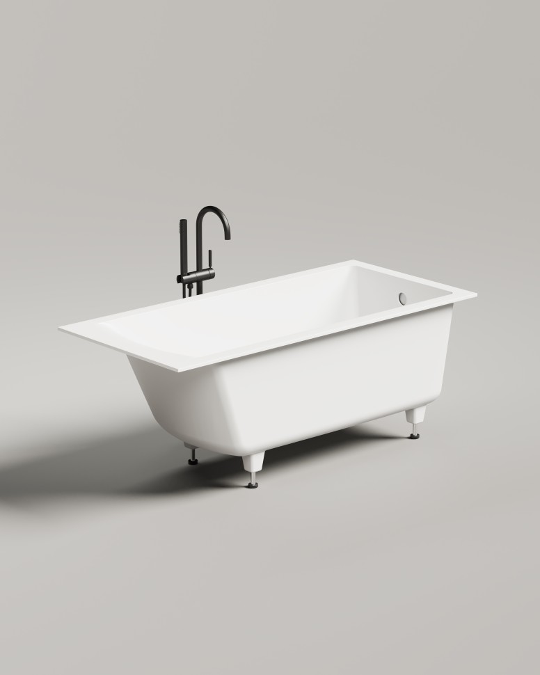 Ванна встраиваемая CASCATA 150x70 S-Sense Глянцевый