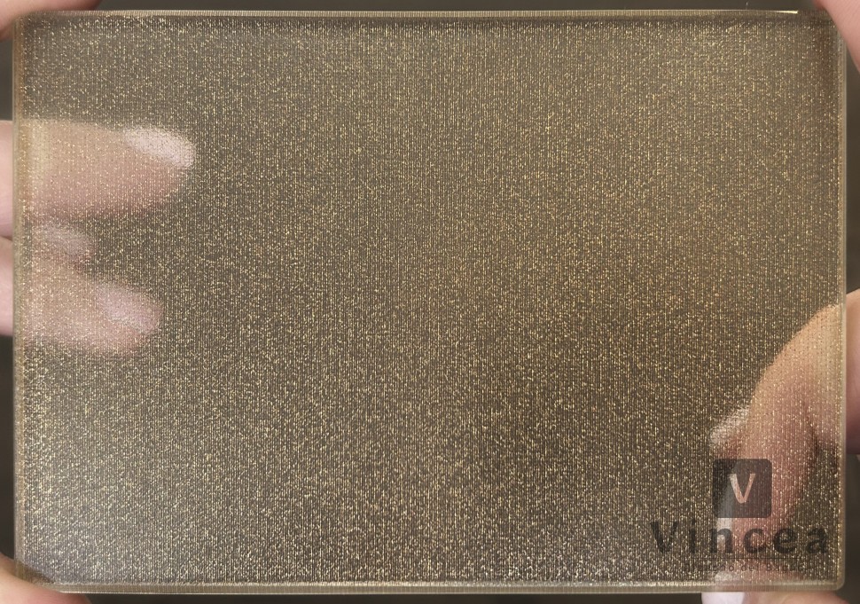 Душевая перегородка Walk-In VSW-1HP900GWBG, 900*2000, брашированное золото, стекло лам. с золот. нит