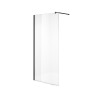 Душевая перегородка Niagara Nova NG-683-10ВLACK (100х195) черный,стекло прозрачное,1 место