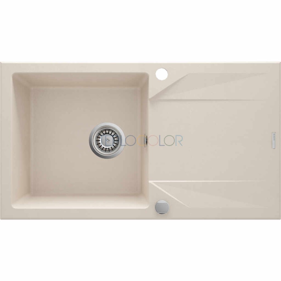 Гранитная мойка, 1-чаша с осушкой