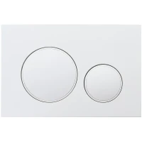 Кнопка смыва Veconi FLUSH V10, белый глянец