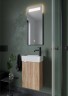 Тумба подвесная SANCOS Mini 355х205х500, с распашной дверцей, внутри 1 полка, дуб галифакс натуральный , арт.MN35EGR
