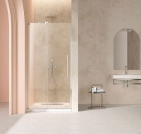 Душевая дверь Волк-Ин (Walk-In) VDS-4WSL120CL-L, 1200, хром, стекло прозрачное, левая