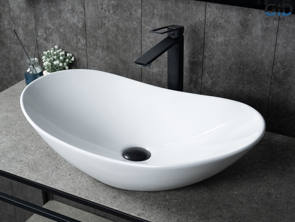 Раковина Gid N9811 51175 накладная белая 61x37x15