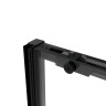 Душевая дверь Slim Soft VDS-1SS130CLB, 1300, черный, стекло прозрачное
