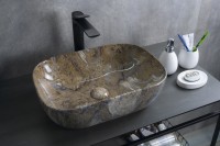 Раковина Gid Mnc333T 54474 накладная под камень глянцевый 46x32.5x13.5