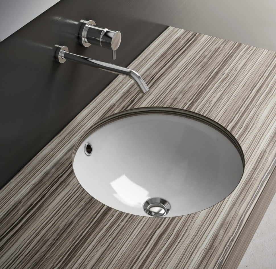 Раковина Gid YJ848 71149 встаиваемая снизу белая 43x43x18