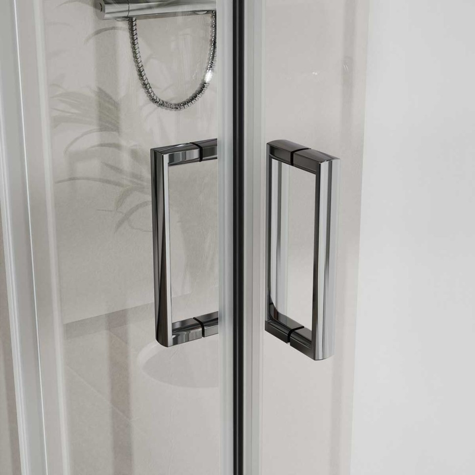 Душевой уголок City VSS-5CT8010CL, 1000*800, хром, стекло прозрачное