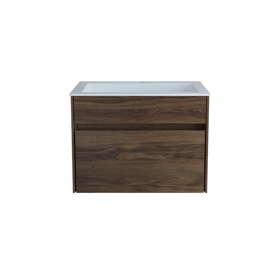База под раковину Vincea  Chiara 600 подвесная, 1 выкатной ящик soft-close, C.Oak