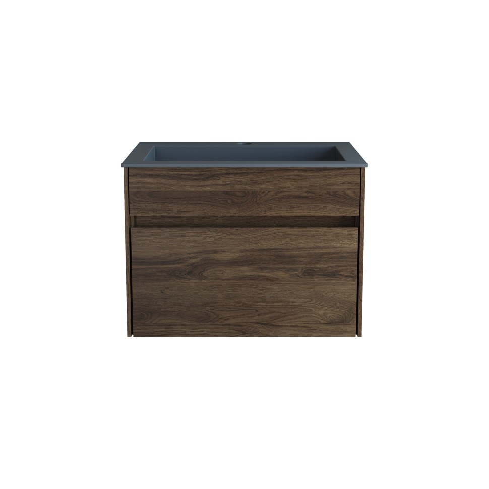 База под раковину Vincea  Chiara 600 подвесная, 1 выкатной ящик soft-close, C.Oak