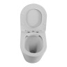 Унитаз приставной безободковый с сиденьем BelBagno FLAY-R BB1003CBR/SC