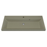 Раковина для ванной 90 см, Uperwood Classic Quartz, кварцевая, бежевая матовая, десерт