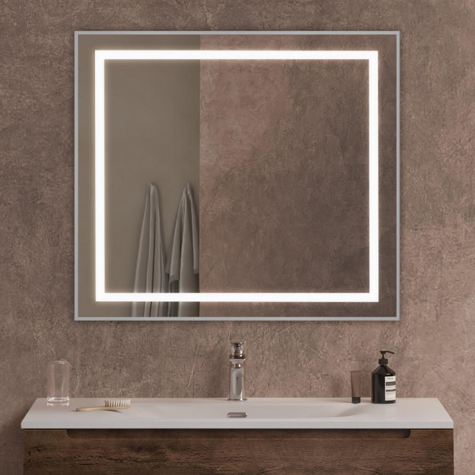 Зеркало BelBagno SPC-KRAFT-900-800-SENS-AL