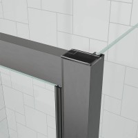 Душевой угол Veconi Ottimo P20SP GR, 1000х700х1900 графит брашинг, стекло прозрачное