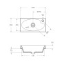 Раковина из искусственного мрамора BelBagno BB-460-PM-LVB