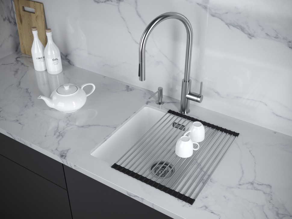 Мойка LUMI 41UNI, IT-GRANIT, LU41-AN, антрацит, 410х460, Paulmark