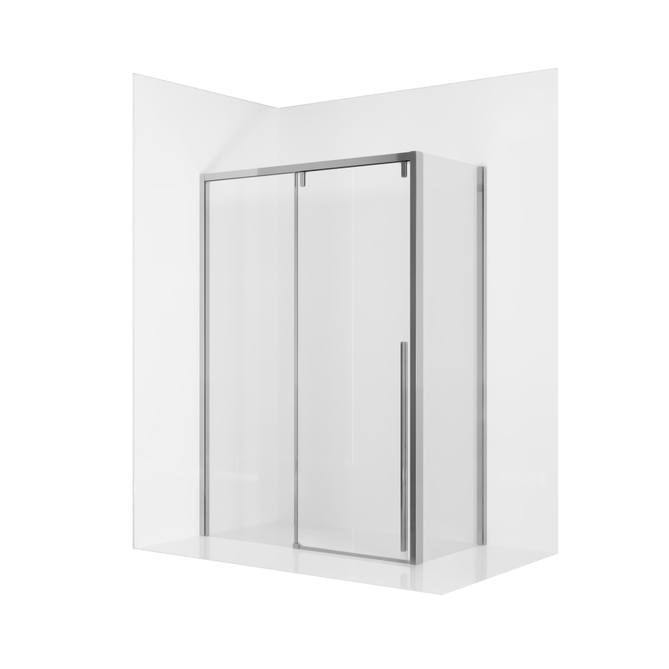 Душевое ограждение Ambassador Intense 110021105IX-90IX (160х90х200) прямоугольник,хром,стекло прозрачное,раздвижная,2 места