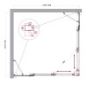 Душевой уголок BelBagno LUCE-AH-22-130/125-C-Cr