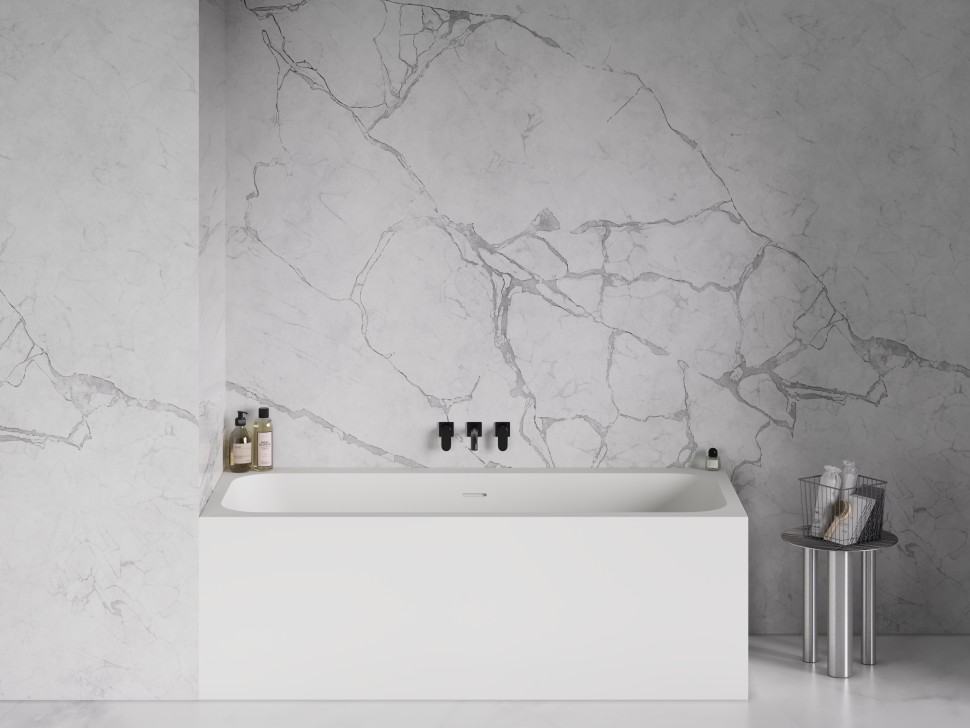 Ванна встраиваемая ORNELLA 160x70 покраска по RAL полностью S-Stone Матовое