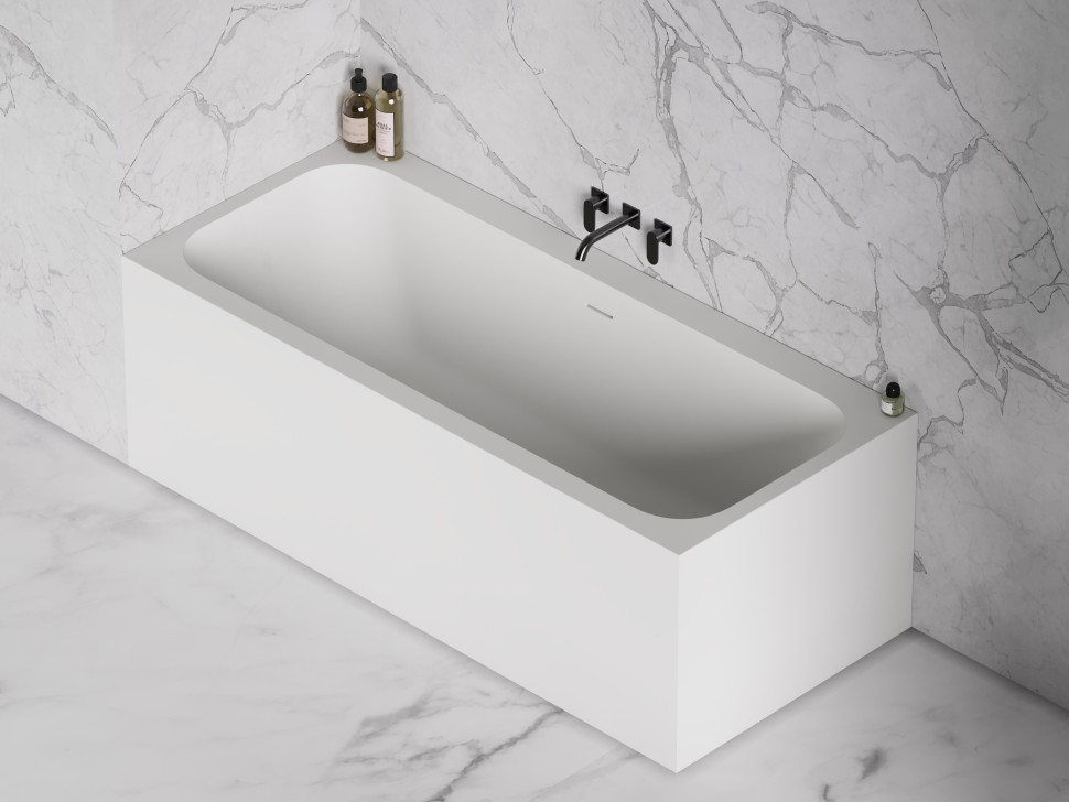 Ванна встраиваемая ORNELLA 160x70 покраска по RAL полностью S-Stone Матовое