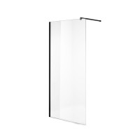 Душевая перегородка Niagara Nova NG-683-11ВLACK (110х195) черный,стекло прозрачное,1 место