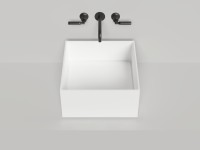Раковина накладная ARMONIA SQUARE 02 покраска по RAL полностью 450х450х250 S-Sense Глянцевое
