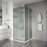 Душевое ограждение Niagara Nova NG-4622-34 (80х80х195) квадрат,раздвижная,хром,стекло рифленое,1 место