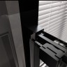 Душевой угол Veconi Premium Trento PTC-SP-30B, 1200х800x2000, черный матовый, стекло прозрачное