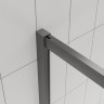 Душевой угол Veconi Evo 300 GR, 1100х800x1950, графит брашинг, прозрачное стекло