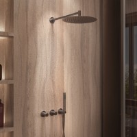 Душевой комплект Aura VSFW-6AU1GM встраиваемый, 2 режима, вороненая сталь