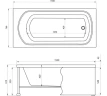 Акриловая ванна Aquanet Nord NEW 150x70 (с каркасом)