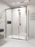 Душевой угол раздвижной Veconi Premium Prato 300 SP CH-L, 1200х800x2000, хром, стекло прозрачное