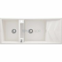 Гранитная мойка - магнитная, 2-чаши с осушкой